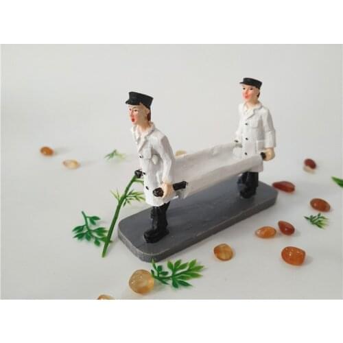 Resin mental sand table decoration accessories stretcher model use for medical psychology teaching model