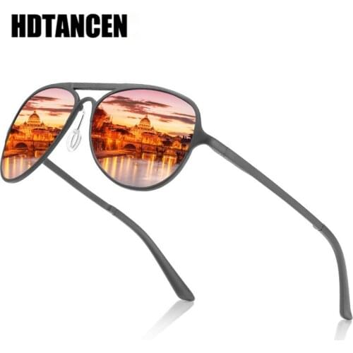 HDTANCEN Aluminium-Magnesium Alloy Polarized Sunglasses Men High Quality Classic Brand Driving Glasses For Woman Male UV400