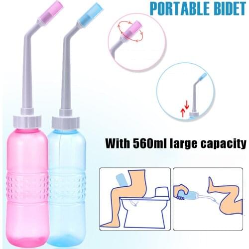 Portable Bidet Handheld Bidet Personal Care Hygiene Cleaning Bottle Body Transparent Dust Lid Design And Spray Adjustable Nozzle