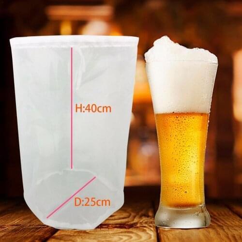 100 Mesh Food Grade Nylon Filter Bag Net Filter BeerJuice Milk Coffee Tea Strainer Mesh Kitchen Accessories