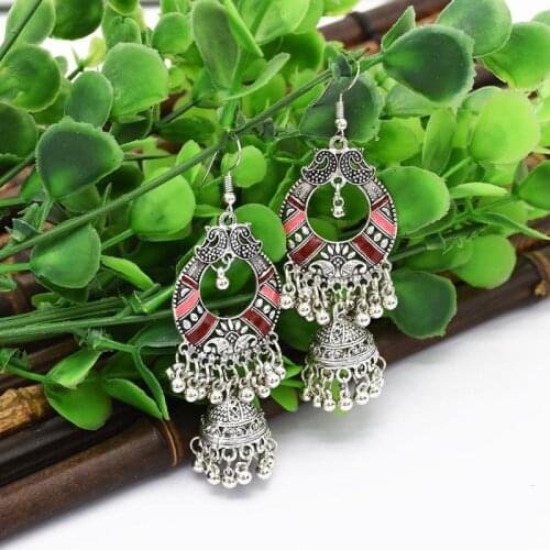 Traditional Ethnic Indian Earrings Bali Jhumka Jhumki Gypsy Dangle Earrings