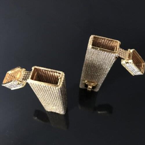 Iced out cigarette bezel hiphop jewelry wholesale jewelry