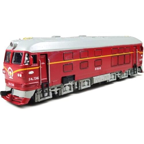 1 PCS Simulated Alloy Train Locomotive Model Pull Back Vehicle Toy With Pull Back Sound Light LED Music Toy for Kids