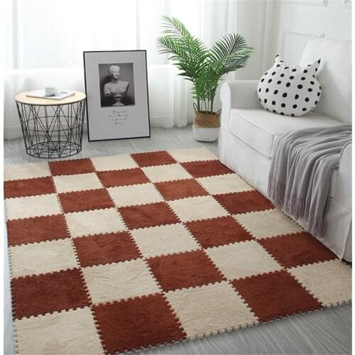 30*30*1.5cm Thickening Living Room bedroom Children Kids Soft Carpet Magic Patchwork Jigsaw Splice Heads Baby Climbing Mat 1pcs