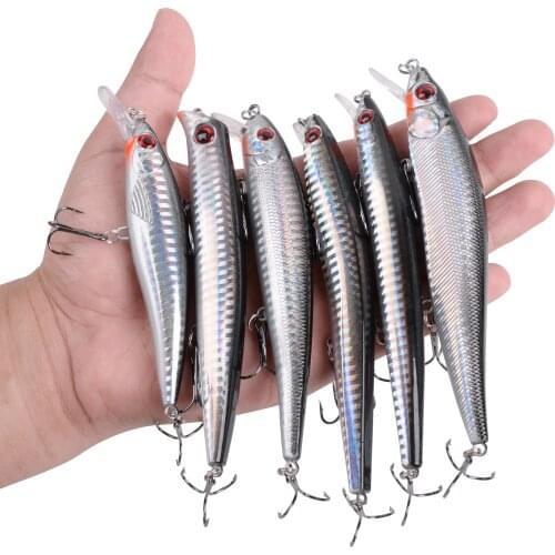 6pcs Crankbaits Fishing Lure 13-22g 11-13cm Life-like Fish Lures Sinking Wobblers Hard Bait Pesca Fishing Tackle 2020