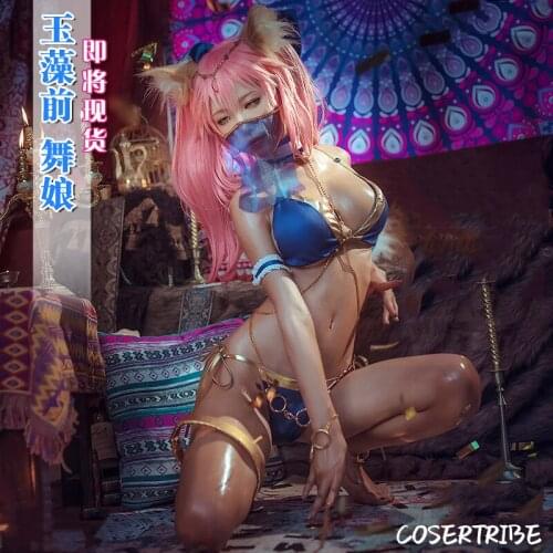 Anime Fate/Grand Order Tamamo no Mae Dancer Swimsuit Sexy Lovely Uniform Uniform Cosplay Costume Women Halloween Free Shipping