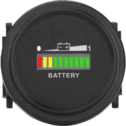 12V/24V/36V/48V/72V LED Digital Battery Indicator Waterproof Meter Gauge Battery Indicator for Go-Lf Ca-Rt