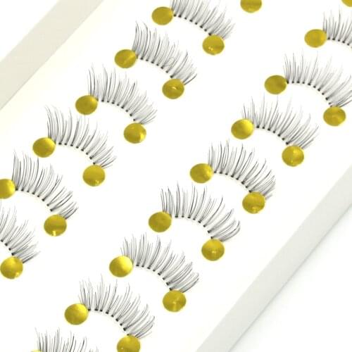 YOKPN Handmade Transparent Terrier False Eyelashes Crisscross Messy Winged Nature Eye Lashes Daily Makeup Half Fake Eyelashes