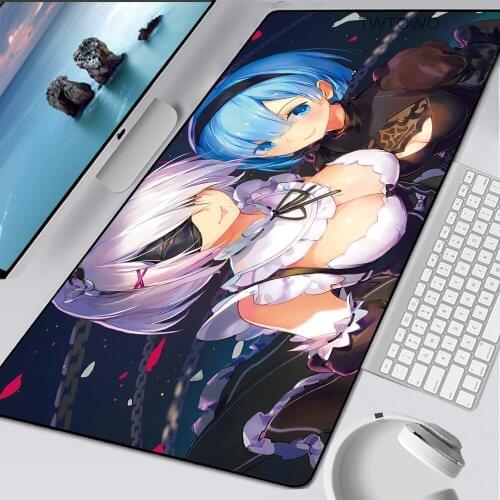 Sexy Anime Mousepad XXL Large Girl Ass Computer Mouse Pad PC Rubber Locking Edge Mice Gamer Keyboard Desk Mat for Boy Friend