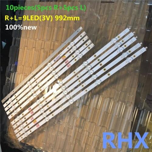 10pcs LED strip for Philips TT4906F/LB49021/LB49023 49PUS6162/12 49PUS7503/12 100%NEW