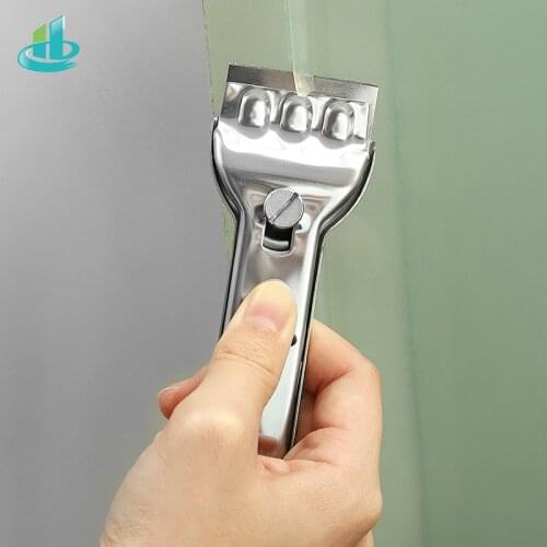 Stainless Steel Multifunction Glass Ceramic Hob Scraper Cleaner Remover With 2pcs Blade For Cleaning Oven Cooker Tools Knife