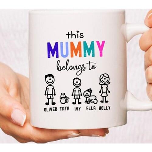 Personalised Mothers Day Coffee Mug Custom Mug For Mum Mothers Day Gift For Mom Birthday Gift For Mum Best Mama Ever Mum Mugs