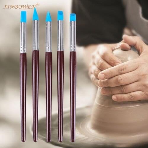 Professional soft head 5-piece set of silica gel pen soft clay fingerprint removal multi-purpose soft clay tool