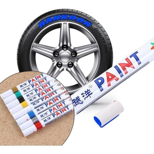 Paint Cleaner Car Wheel Tire Oily Painting Pen Auto Rubber Tyre Polishes Metal Permanent Marker Graffiti Touch Scratch Wet Wax