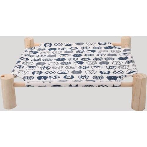 Cat litter removable and washable cat bed cat litter solid wood pet dog bed camp bed Teddy kennel off the ground for all seasons