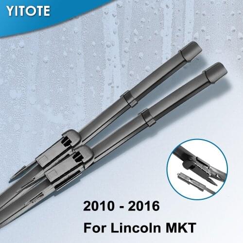 YITOTE Windscreen Wiper Blades for Lincoln MKT Fit Pinch Tab Arms 2010 2011 2012 2013 2014 2015 2016