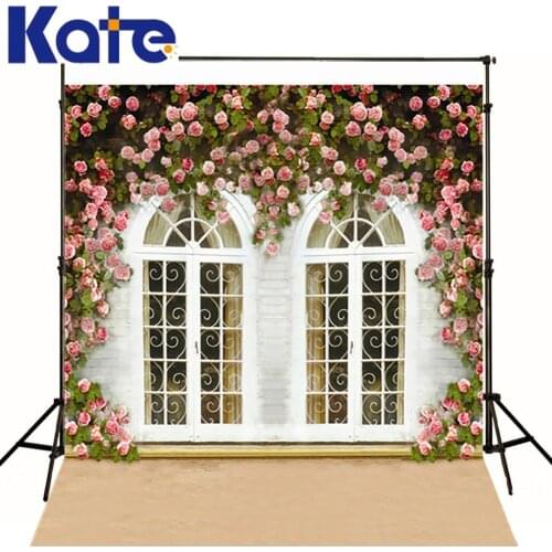 VinylBDS Wood Wall theme photo studio backdrop House windows Beautiful Flowers photography studio backgrounds photo backdrop