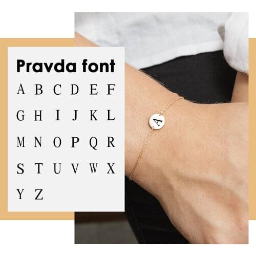 Visunion 9MM Round Disc Bracelet Custom Engraved 316L Stainless Steel Charms Bracelet Rose Gold Color Link Chain Jewelry Gift