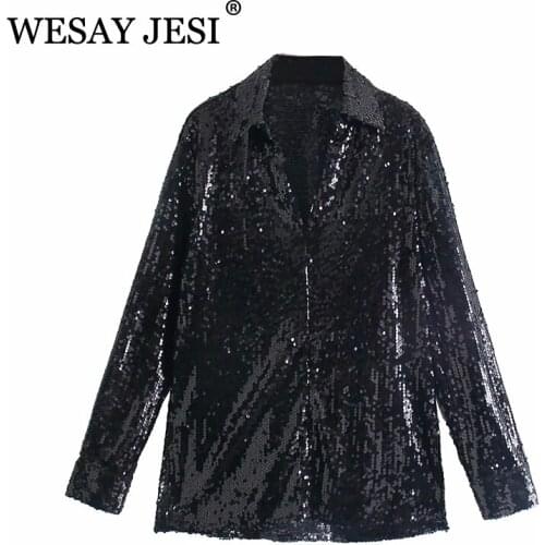 Wesay Jesi Black Blouses