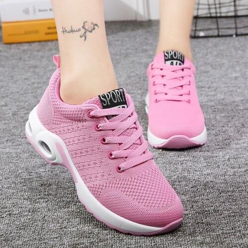 Fitness Shoes Woman Arder Sports Girl Running Shoes Ventilation Net Jogging Shoes Air Cushion Sneaker Cushioning Women Shoe