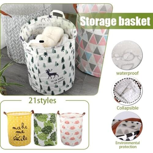 New 1PC Foldable Laundry Basket Large Capacity Laundry Hamper Dirty Clothes Storage Organizer Bucket Household Storage Bag