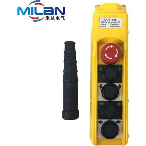 1PCS TNHA1-62C COB-62C Rainproof Hoist Push Button Switch for Hoist Crane Control