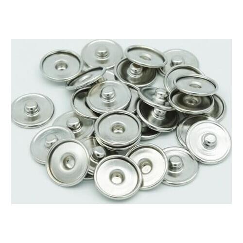 100 pcs/lot 12MM&16MM&18MM metal snap buttons for make print glass snap or rhinestone snap buttons DIY Fittings