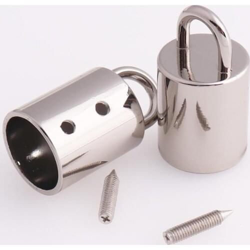 15mm Large Metal End Bead Caps Fastener Connectors For Tassel Round Leather Cord Cap Crimps Ends