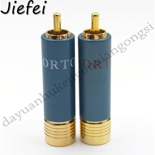 2-50pcs high quality Gold-plated copper HIFI RCA Plug Ortofon Reference 8NX RCA Connector