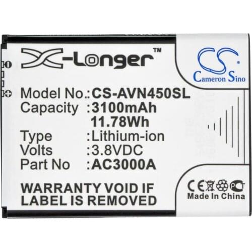Cameron Sino 3100mAh battery for ARCHOS 45 Neon AC3000A AC3000B Mobile, SmartPhone Battery