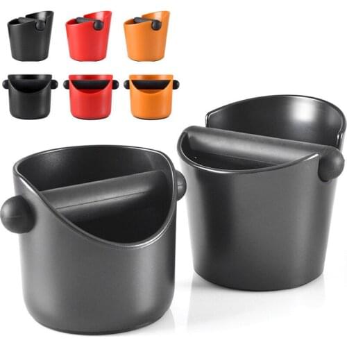Mini Shock-absorbent Espresso Knock Box Anti Slip Coffee Grind Dump Bin Waste Bin with Detachable Knock Bar for Coffee Machine
