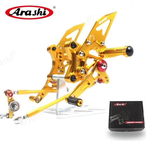 Arashi For DUCATI 848 2011-2013 CNC Adjustable Rearsets Footrests Foot Pegs Rider Footrest 848 EVO 2011 2012 2013 1098 1098S