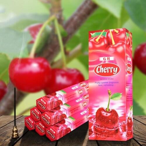 Cherry Fragrance Aromatic Sticks A Big Box India Incense Aroma Incense Stick A Big Box Include 6 Small Boxes Suit For Indoor Air