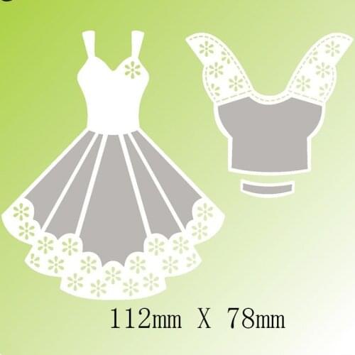 2019 Flower Dresses Metal Cutting Dies Stencils For DIY Scrapbooking Photo Album Decoration Embossing Paper Handcraft Die Cut