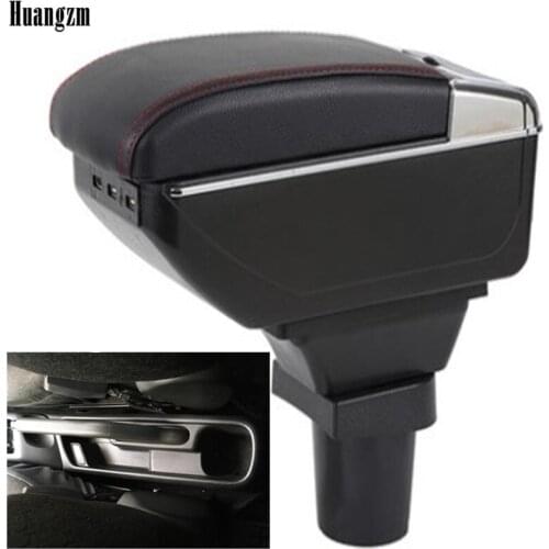 For kia picanto armrest box central Store content Storage box armrest box with cup holder ashtray USB interface