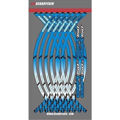 FOR SUZUKI GSR 750 gsr750 12 X Thick Edge Outer Rim Sticker Stripe Wheel Decals