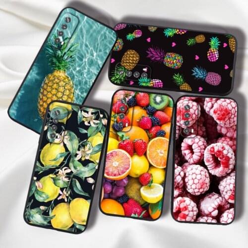For Huawei Honor 9A 9C 9S 9X Pro P Smart 2021 2019 Z Y6 Y9 Prime Honor 8A 2020 Y7A Y6S Y9S Case Cover Silicone TPU Bumper Fruit