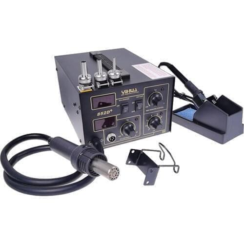 Dual Digital Display 2 In 1 Hot Air Desoldering Station YIHUA 852D+ Soldering Station Air Soldering Machine Iron Phone Repair