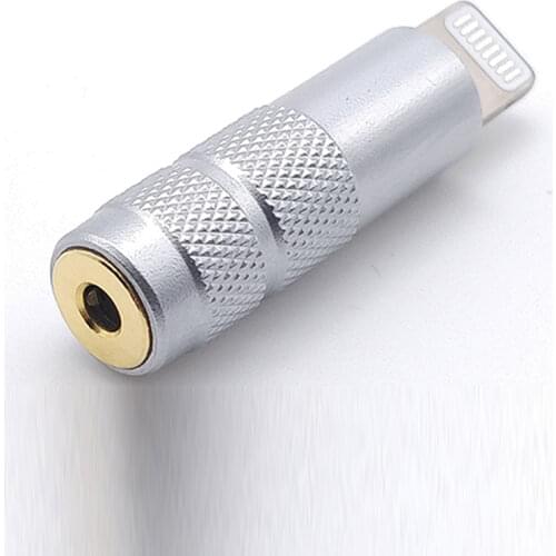 1piece HiFi DAC Decoder Chip Adapter for iphone lightning Male to 3.5mm/2.5mm Female Connector Jack for Earphone Amplifier