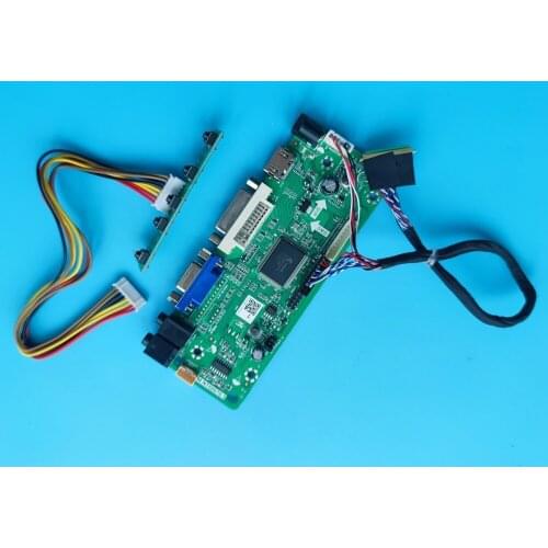 Kit For B133XW03 V0/V1/V3/V2/V5/V4 LVDS VGA DVI Panel LED LCD 13.3" Controller board Screen Monitor Audio card DIY 1366X768