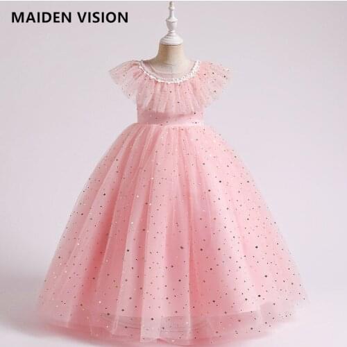 Summer Baby Girl long Dress Birthday Party Wedding Dress For Girl Palace Princess Evening Dresses Kid Clothes for teens 4-14 y