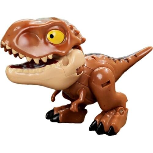 Q Version Cute And Funny Transforming Mech Dinosaur Toy Home Furnishings Shape Changing Toy For Children