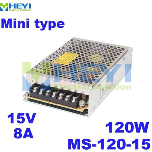 MS-120-15 Constant voltage 120w 15v dc power supply ac/dc constant voltage led mini power supply