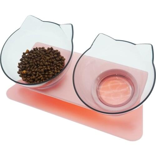 Non-Slip Double Cat Bowl Dog Bowl With Stand Pet Feeding Cat Water Bowl For Cats Food Pet Bowls For Dogs Feeder Product Supplies