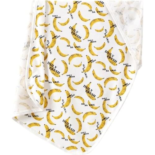 New Newborn Baby Bed Sheet Bedding Set 55x75cm for Newborn Crib Sheets Cot Linen 100% Cotton Banana Printing Baby Blanket