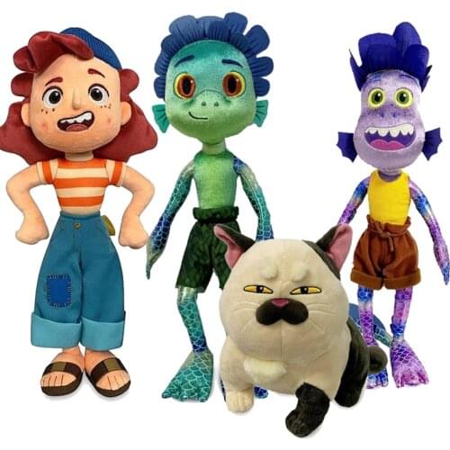 Disney Pixar Luca Plush Luca Alberto Machiavelli Giulia Sea Monster Plush Toys Soft Stuffed Animals Doll Anime Toy Gifts