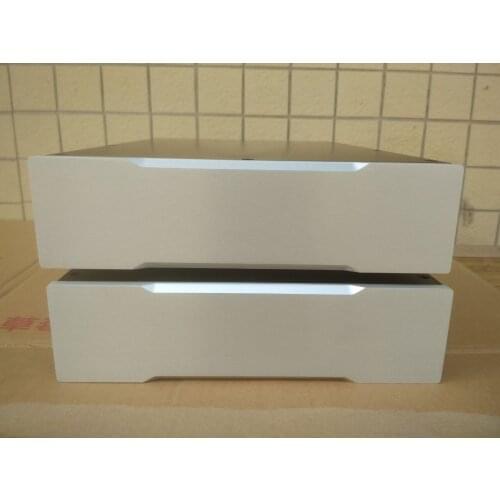 Full aluminium enclosure Split Amplifier chassis tube amp case DIY box black silver for choose 408*260*70mm