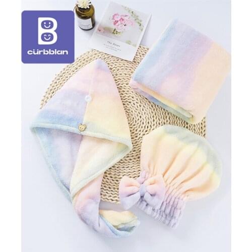 Microfiber Rainbow Towel Hair Dry Towel Bath Towels Soft Skin-Friendly Quick Dry Super Water Absorption Home In Stock