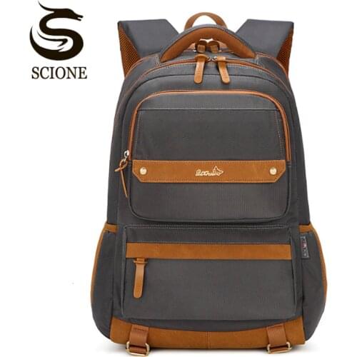 Mens Backpack Large capacity Waterproof Computer Laptop Backpacks Travel Back Pack School Shoulder Bags Business Rucksack