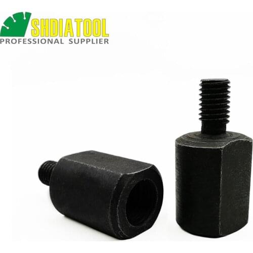 SHDIATOOL 2pieces M10 Male To M14 Female Adapter Change Thread Converter Drilling Core Bits Adapter